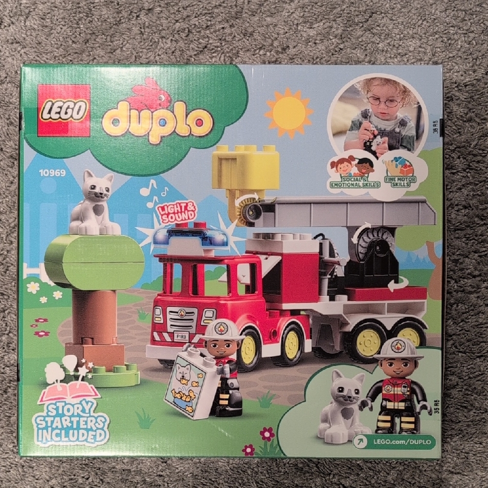 LEGO DUPLO Fire Rescue Set - Red, Gray, and Yellow